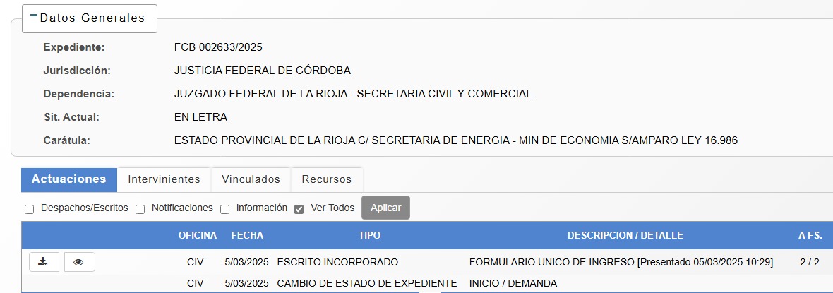 La Rioja inicia acción judicial en la Justicia Federal por asuntos ...