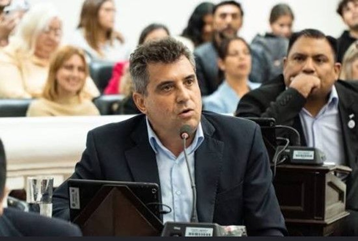 Marcelo del Moral durante una sesión de la Cámara de Diputados de La Rioja