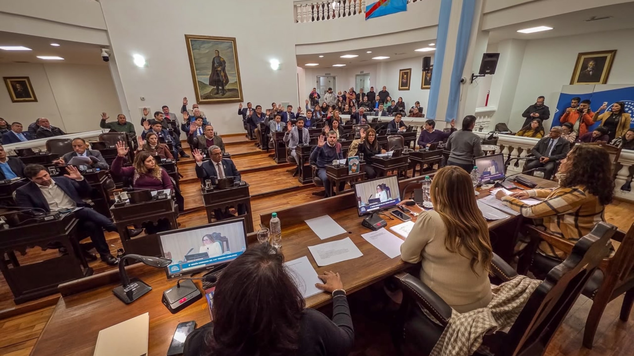 Diputados provinciales durante una sesión de la Legislatura de La Rioja