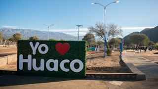 Vista de Huaco, Sanagasta, para la nota sobre la solicitud de Indicación Geográfica de sus vinos