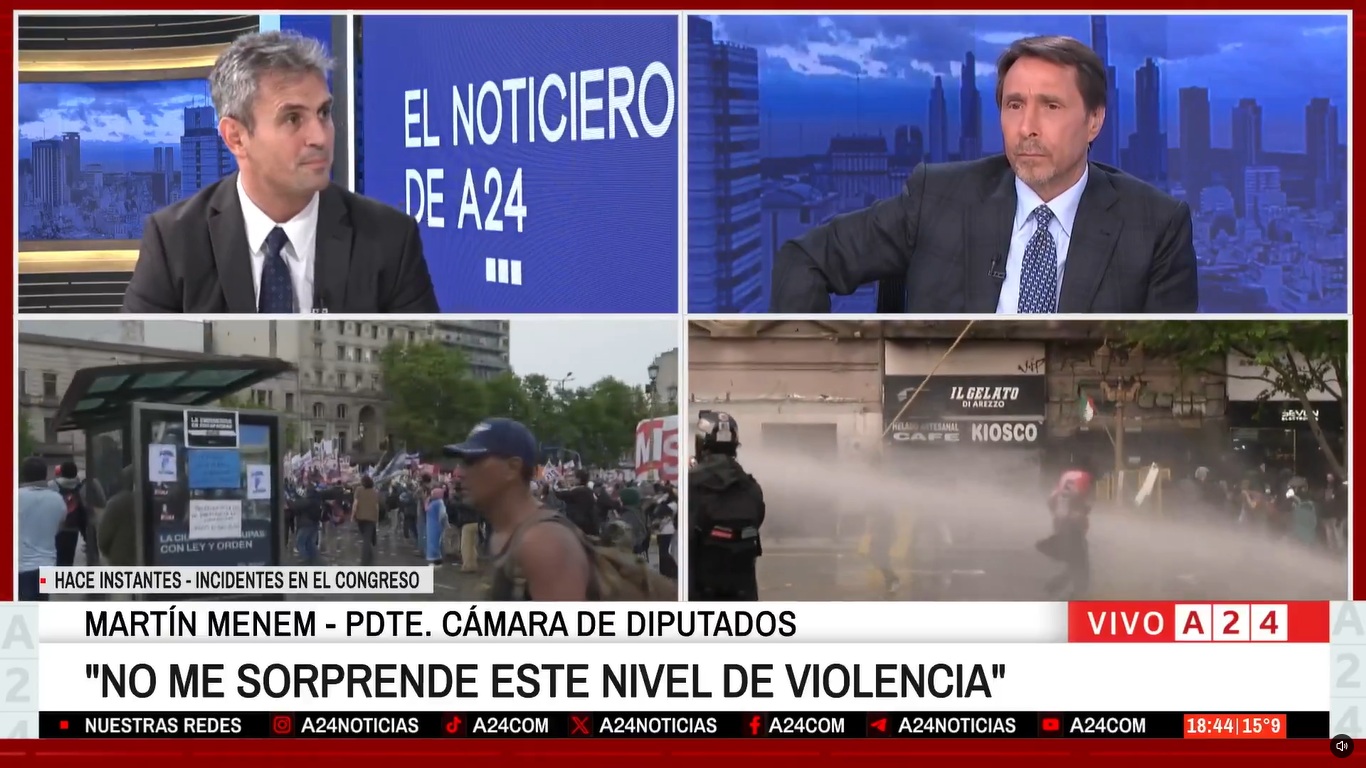 «Buscaban desestabilizar»: Martín Menem defendió el DNU 70, denunció fraude en pensiones y acusó de hipocresía al kirchnerismo por las tierras