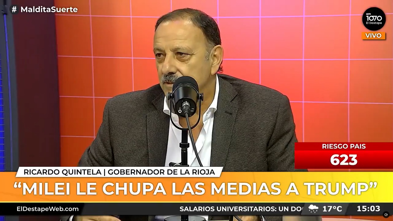 Quintela le exigió a la CGT un paro general, acusó a gobernadores peronistas de colaborar con Milei y advirtió que el DNU 70 destruye el país